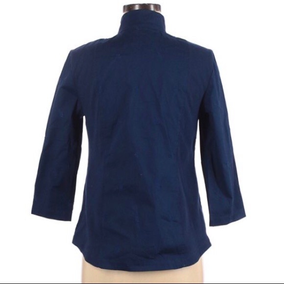Chico’s Zip up long sleeve Jacket Blue S - Picture 2 of 8